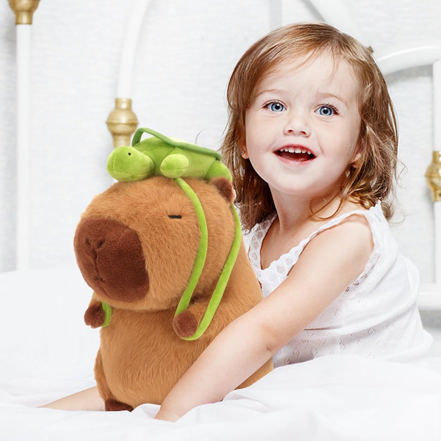 Chdblock Capybara Stuffed Animals,Capybara Toys,Kawaii Rodents,Capybara Plushie Toys,Cute Capybara Stuffed Animals,Turtle Backpa