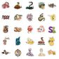 60Pcs Cute Snake Animal Cartoon Waterproof Decals Stickers For Kids Girls Boys Teens Adults For Birthday Bachelor Party Hallowee