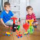 BAKAM Toddler Balloon Launcher & Powered Car Set, STEM Toy for Kids 3-5, Green, Model SY2022D
