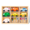 Woodenedu Wooden Train Car Sets For Toddlers, Train Toy Magnetic Sets Fits Brio, Thomas, Melissa And Doug, Kids For Boys Girls 3