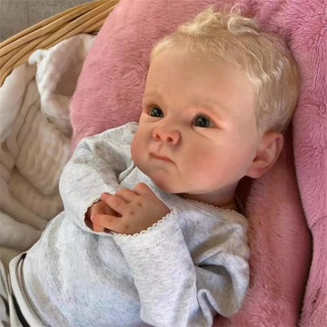 Maihao Reborn Baby Dolls Lifelike Blonde Blue Eyes Girl Soft Body That Look Real Life Newborn Baby Dolls Realistic 18 Inch Reborn Doll High-End Gift For Kids Age 3+