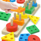 Montessori Toys For 1 2 Year Old Boy And Girl, Shape Sorter Wooden Toys For Toddlers 1-3, Toddler Toys Age 1-2, 1 2 Year Old Gir