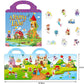 Ruson Reusable Sticker Book For Kids, Fairy Stickers Educational Learning Toys Travel Stickers Activity Books For Toddler Girls Boys Age 3+ Birthday Gifts