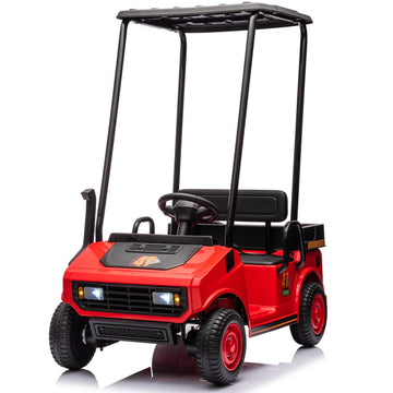 Karbost Kids Golf Cart With Remote Control, 2-Seater Ride On Toys For Kids Boys Girls, 12V Battery Powered Electric Vehicle With