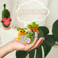 Jpaklpe 4Pcs Crochet Animals Funny Gifts, Handmade Emotional Support Knitted Potato With Positive Card For Women, Coworker, Mom,