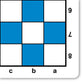 WE Games Chess Mousepad – Premium 20" Rubber Tournament Mat, Blue Color, Classic Design for Travel and Adults