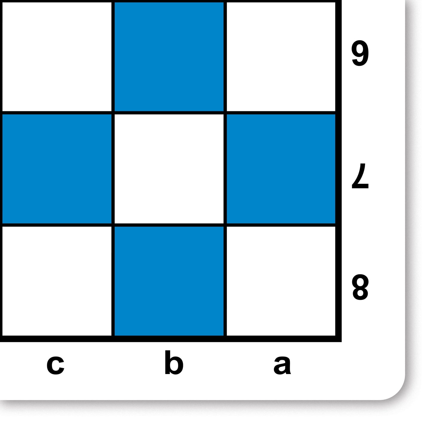 WE Games Chess Mousepad – Premium 20" Rubber Tournament Mat, Blue Color, Classic Design for Travel and Adults