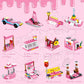 Vatos Girls Building Blocks Toys - 553 Pieces Ice Cream Truck Set Toys for Girls 25 Models Pink Building Bricks Toys STEM Toys V