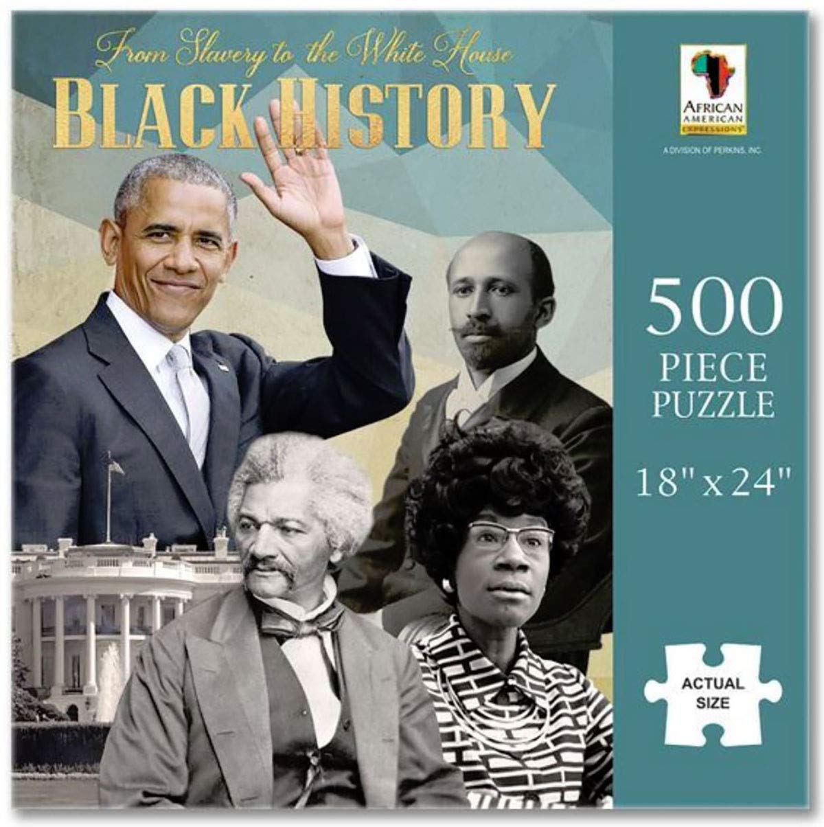 African American Expressions - From Slavery To The White House Black History Puzzle – 500-Piece African American Jigsaw Puzzle For Adults | Inspiring Cultural Journey