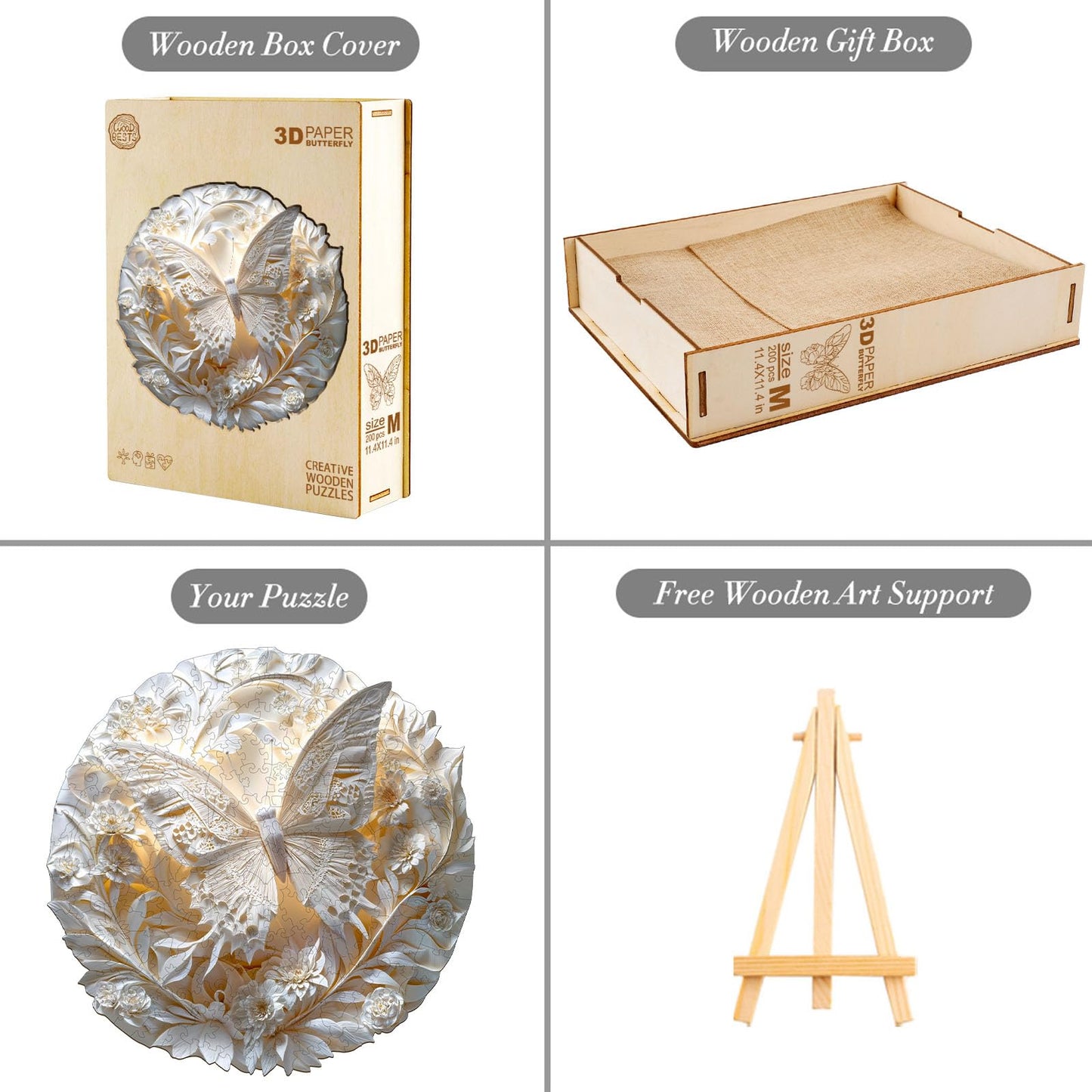 KAAYEE Wooden Puzzles for mature-themed 200 Pieces Visual 3D Sunflower Wooden Jigsaw Puzzles for mature-themeds Sun Flower Wood Puzzle Gifts for Mother's Day mature-themed Kids(11.4 * 11.4in)