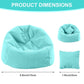 Doll Car Seat Compatible with Labubu  Handmade Bean Bag Chair for 15-17cm Doll  Anti-Slip Bottom  Cute Doll Accessories for Display  Fans&Collectors Gifts  Durable Corduroy Fabric (Lake Green)