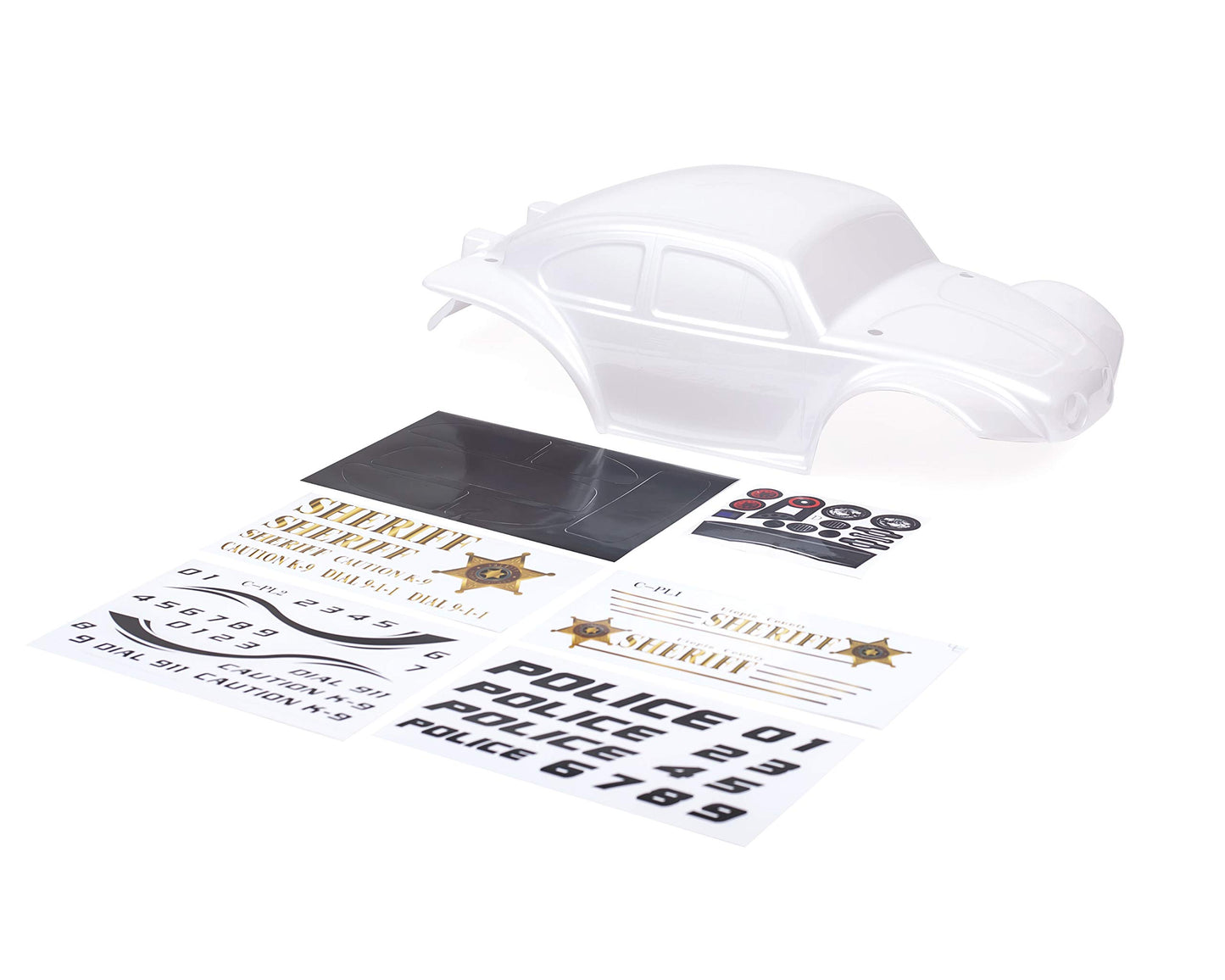SummitLink Custom Body Police Style Compatible for 1/10 Scale RC Car or Truck (Truck not Included) STB-PW-01