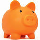 Cute Piggy Bank For Sbrvaniy Pig Money Bank Coin Bank For Boys And Girls My First Unbreakable Money Bank Large Size Decoration Savings Christmas, Halloween, Birthday Gift (Orange)