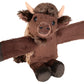 Wild Republic Huggers Bison, Stuffed Animal, 4.5 Inch, Plush Toy, Eco Friendly