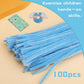 Giwrmu 100 Pieces Pipe Cleaners Chenille Stem, Light Blue Pipe Cleaners Craft, Fuzzy Sticks Craft Supplies, Colored Pipe Cleaner