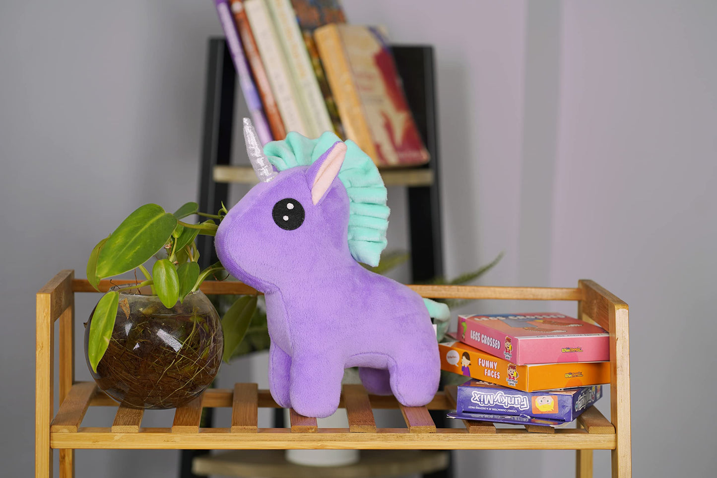 Furrendz Dazzling Unicorn 10'' Plush|Animal Character Soft Toy-Unicorn|Furry Plush|Soft & Anti Allergic Fabric|Safe For Kids|Rol