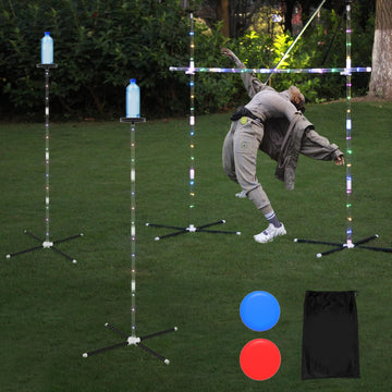 Outdoor Games Yard Games for mature-themed Family Kids  2 in 1 Limbo Games with Led Light  Perfect for Camping  Beach  Lawn