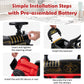 Honey Joy Electric Ride On Toy For Kids, 6V Battery Powered With Flashing Lights & Music, 16 Track Pieces, Storage Seat, Playable Without Tracks, Gift For Boys Girls (Black)