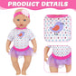 4 Sets Baby Doll Clothes For 14-18 Inch Dolls, 16 Inch Baby Doll Fashion Clothes Dresses And Accessories Outfits For New Born Ba