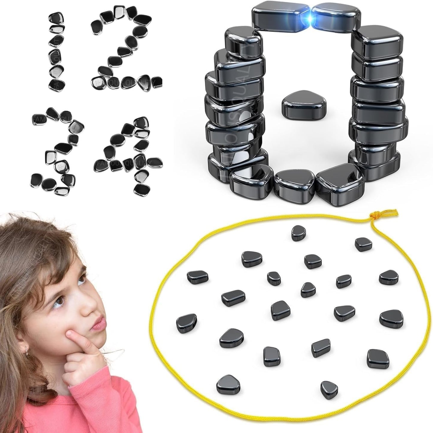 Famous Quality Magnetic Game For Kids & Adults With Magnets & Lanyar Rop Engaging Family Friends Game For All Age