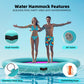 TechSweepPro Inflatable Water Hammock 800LBS Buoyancy 8ft Round Floating Ring Upgraded Materials Heavy Duty Circle Floating Raft