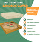 Dustyprote Sandbox Cover, 420D Heavy Duty Children'S Sandbox Protection, Sand Coxes For Kids Outdoor With Lid-60In, Square Sandb