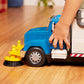 Driven by Battat Electric Street Sweeper Toy - 1:16 Scale Blue Car with Spinning Brushes, Lights, Sounds & Tilting Container for Kids 3+