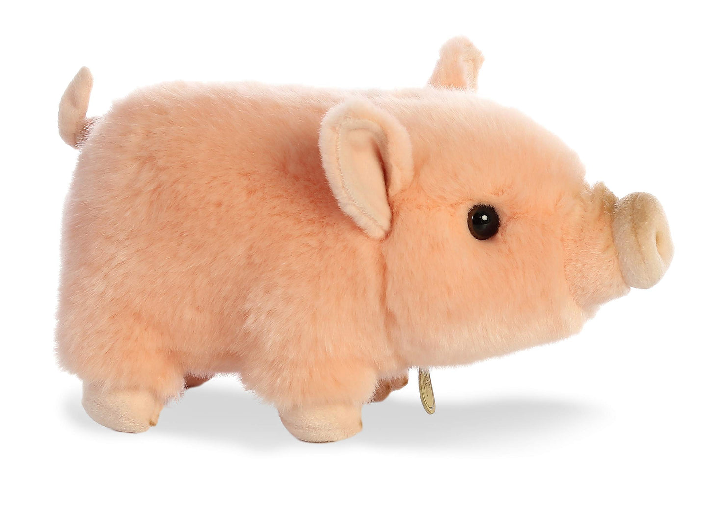 Aurora Adorable Miyoni Tots Pot-Bellied Piglet Pink Stuffed Animal - Lifelike Detail - Cherished Companionship - Pink 11 Inches