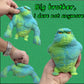 RRSDJJ Squeeze Toy - Squishy Blue Gorilla, Elastic TPR Stretchy Decompression Toy for Kids & Adults, Small Size
