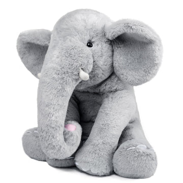 Weigedu 13' Gray Elephant Stuffed Animal - Plush Toy For Boys, Girls, Kids, Baby Shower, Bedtime, Birthday