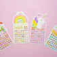 Koutey Stick On Earrings - 3D Unicorn Glitter Stickers, Small, Multicolor, Self-Adhesive Craft Gems