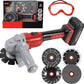 Sistracia Kids Mini Angle Grinder Toy Tool Set, Pretend Play Series Outside Construction Work Shop Toy Tool With 4 Grinder Wheel