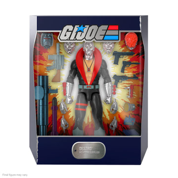 Super7 ULTIMATES! G.I. Joe Destro - 7 G.I. Joe Action Figure with Accessories Classic Cartoon Collectibles and Retro Toys