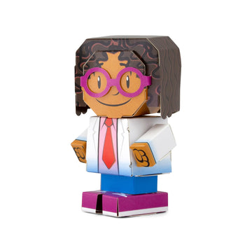 Cubles Pop, Fold, Build, Play - Create A Fun Durable Paperboard Action Figure - From Max Meow - Max, Mindy, Agent M (3 Pack) - Puzzle - Origami - Stem Craft - Great Gift