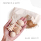 Ulanik Wonderful Bag Toddler Montessori Toys For 3 Year Old + Unfinished Wooden Figurines For Shape Sorting & Diy Painting Pyrography Decoupage Crafts — 20 Pcs