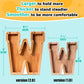 SummiDate Wooden Letter Piggy Bank| Piggy Bank for Boys Girls Toddler| Alphabet W Money Bank| Coin Bank Birthday Gift for Kids|Birthday Gift for Kids (W)