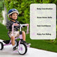Liberry Toddler Tricycle Age 2 3 4 Years Old, Kids Trike with Bell, Back Basket and Removable Pedal, 3 Wheel Bike Riding Toy Gif