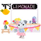 Honey Bee Acres Sweet & Sour Lemonade Stand Set with Miniature Doll, 9 Pieces, Multi, Ages 3+
