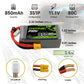 OVONIC Lipo Battery 850mAh 80C 11.1V 3S RC Battery with XT30 Connector for RC Plane DJI Quadcopter RC Airplane RC Helicopter RC