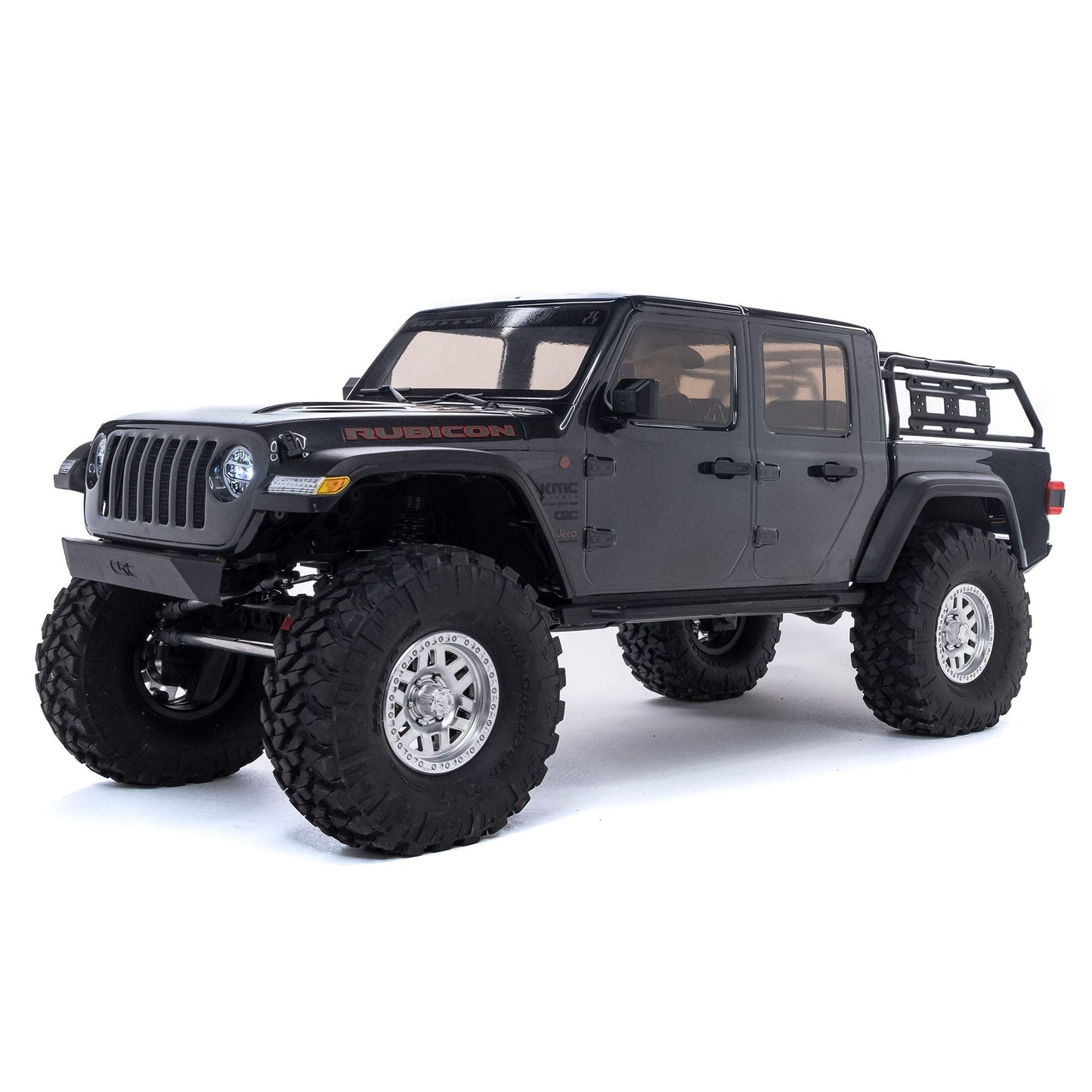 Axial RC Truck 1/10 SCX10 III Jeep JT Gladiator Rock Crawler with Portals RTR (Batteries and Charger Not Included), Gray, AXI030
