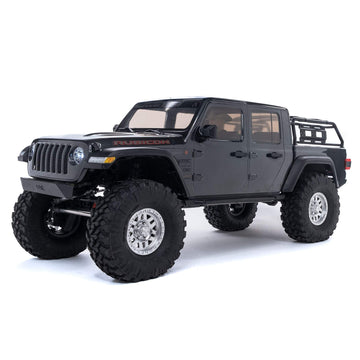 Axial RC Truck 1/10 SCX10 III Jeep JT Gladiator Rock Crawler with Portals RTR (Batteries and Charger Not Included), Gray, AXI030