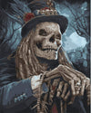 KOMI DIY Paint by Numbers for Adults Beginner, Paint by Number Kits on Canvas Painting by Number, Skull Gentleman 16x20inch