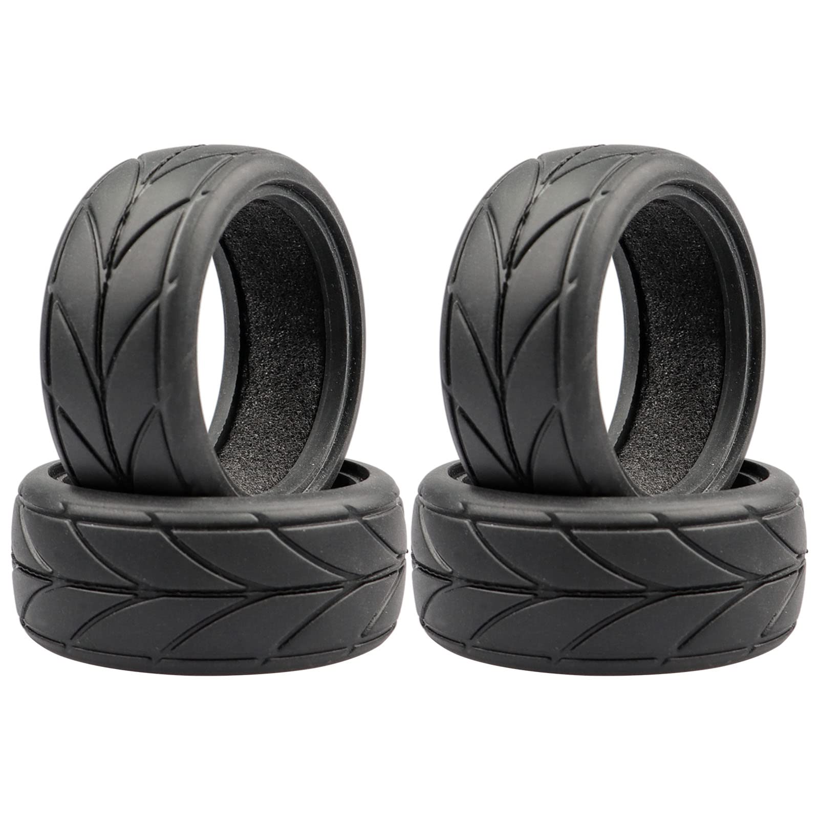 Acekeeps 4pcs 1/10 RC Drift Tires 65 * 26mm for 1/10 RC On-Road Car
