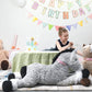 Tezituor Giant Horse Stuffed Animal, Large Pony Grey Plush Toy Horse, Big Gift For Kids,47 Inches