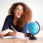 Juvale Rotating World Globe With Stand For Kids Learning, 8-Inch Spinning Earth Globe For Classroom Geography Education