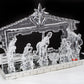 Kurt S. Adler 8.7-Inch Battery-Operated Light-Up Musical Clear Nativity Scene