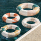 Business & Pleasure Co. Classic Pool Float - Vintage Inflatable Pool Ring For Kids - Dusty Pink - S/M