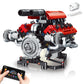 OWNONE 1 V8 Engine Model Kit That Work - 8-Cylinder Visible Engine Building Blocks Set with Motor  LED Light & APP Control - Build Your Own Engineering Kit  STEM Project for mature-themeds & Kids (660 PCS)