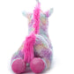 The Petting Zoo Unicorn Stuffed Animal Plush Toy - 14" Tie Dye Rainbow with Silver Horn