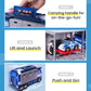 Robocar Poli Mobile Headquarters 3-in-1 Police HQ Trailer Truck Toy with Vehicle Launchers & Die-Cast Car, Ages 3+, Model 83377